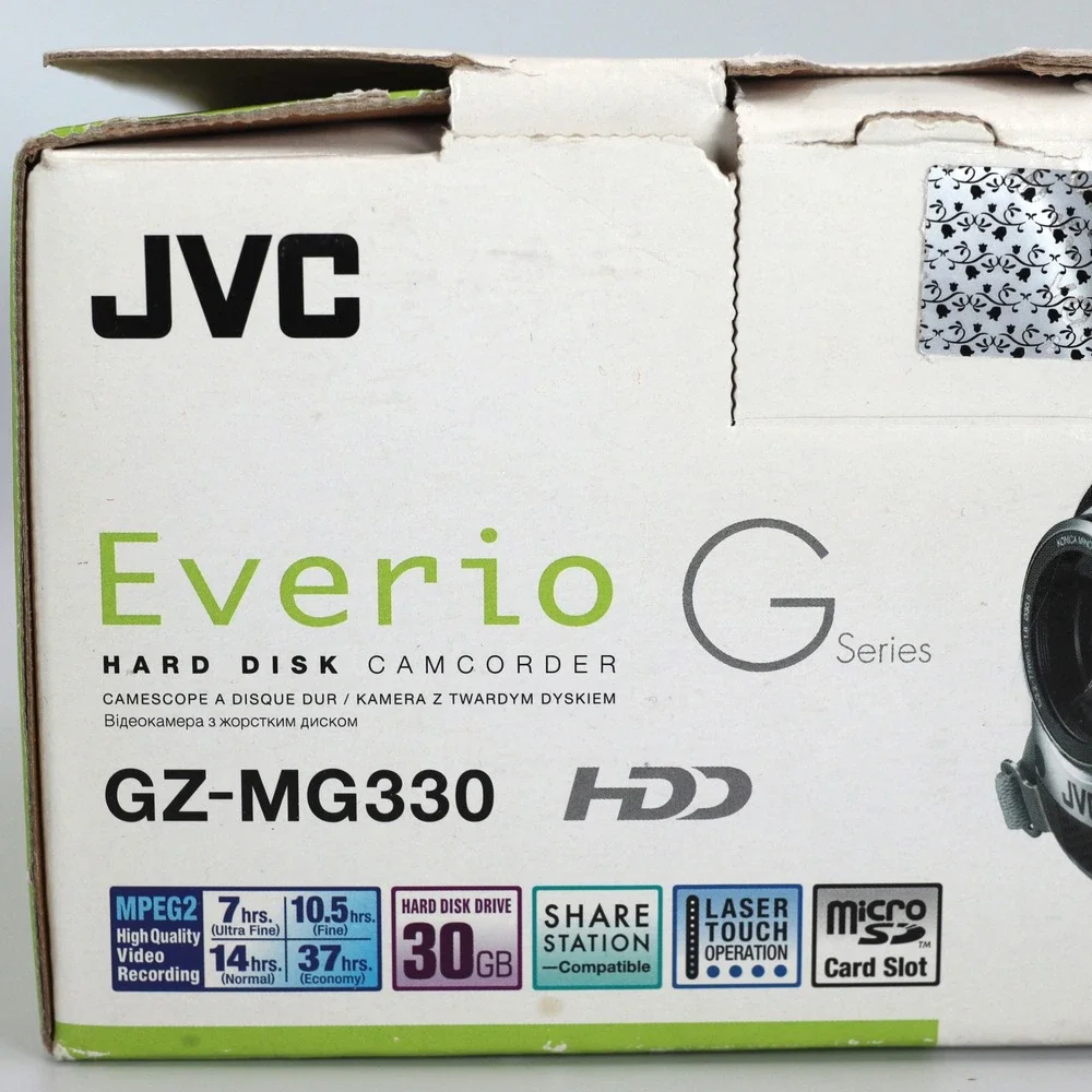 JVC Everio GZ-MG330HU Camcorder Silver 30GB HDD 35x Zoom Recording